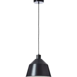 Suspension d'intérieur PEDRO métal - noir - D.32cm - E27 60W - ampoule non incluse