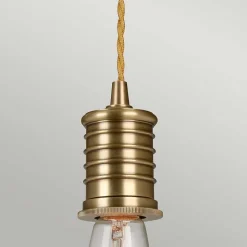 Suspension Douille 1 lumière - Laiton vieilli