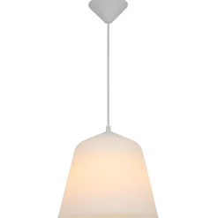 Suspension E27 IP20 plastique blanc L.80cm