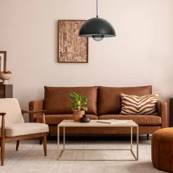 Suspension E27 Lukas noir 40W IP20 L60 x l.41 x H.20 cm