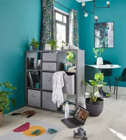 Suspension E27 métal noir mat L.60 x l.79 x H.60 cm GoodHome Darrah