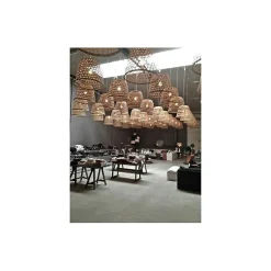 Suspension en bambou style bord de mer diamètre 50 cm - LUZ L