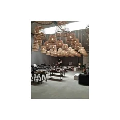 Suspension en bambou style bord de mer diamètre 40 cm- LUZ S