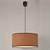 Suspension en coton E27 15W mocha Ø38cm Corep