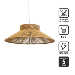 Suspension en fibres Ø38 cm E27 40 W Jumell Nonga
