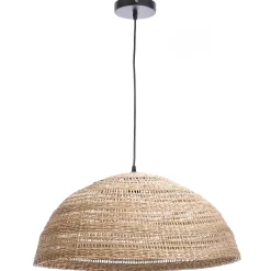 Suspension en jacinthe d'eau E27 40W Ø58cm beige Lussiol, Paula