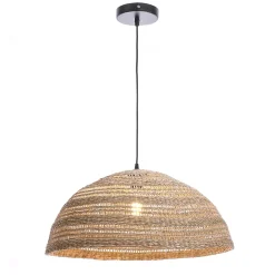 Suspension en jacinthe d'eau E27 40W Ø58cm beige Lussiol, Paula