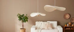 Suspension en rotin Padang E27 IP20 Lussiol ⌀58cm