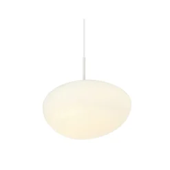 Suspension en verre blanc opalin - Veglia