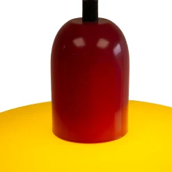 Suspension en verre et métal jaune et rouge Ø25 cm E27 25 W Jumell Yori