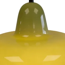 Suspension en verre et métal vert Ø26 cm E27 25 W Jumell Boli