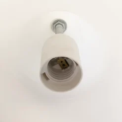 Suspension en verre et métal blanc Ø26 cm E27 25 W Jumell Boli