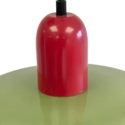 Suspension en verre et métal vert et rouge Ø25 cm E27 25 W Jumell Yori