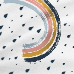 Suspension enfant tissu arc-en-ciel E27 40W multicouleurs Ø28cm Seynave