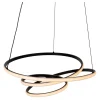 Suspension ESPIRAL en aluminium avec LED intégré - Noir - Lucide