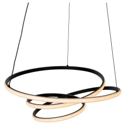 Suspension ESPIRAL en aluminium avec LED intégré - Noir - Lucide