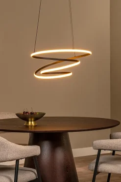 Suspension ESPIRAL en aluminium avec LED intégré - Noir - Lucide