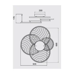 Suspension et applique COLLAGE 4 - Boite à design