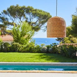 Suspension extérieur GIACOMO Beige Rotin D40CM