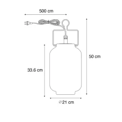 Suspension extérieure intelligente blanche 20 cm avec Wifi A60 - Pion
