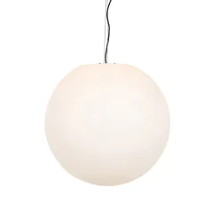 Suspension extérieure moderne blanche 56 cm IP65 - Nura