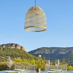 Suspension extérieure PAULO CABLE (Abat jour + CABLE E27 5 m) - diamètre 40 x H 45 cm - LUMISKY