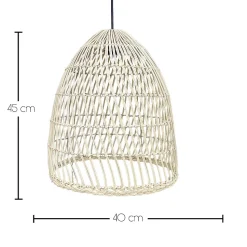 Suspension extérieure PAULO CABLE (Abat jour + CABLE E27 5 m) - diamètre 40 x H 45 cm - LUMISKY