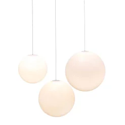 Suspension extérieure Pianeta 450lm 25W IP44 blanc Newgarden H.35cm