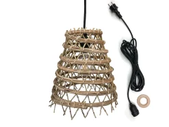 Suspension extérieure ZAKARI CABLE (Abat-jour + CABLE E27 5 m) - diamètre 22 x H 24 cm - LUMISKY