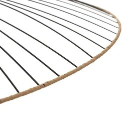 Suspension filaire "Alara" en métal noir Diamètre 70 cm Atmosphera