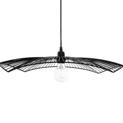 Suspension filaire Cuzco noire - métal D58 cm - Atmosphera