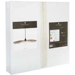 Suspension filaire Cuzco noire - métal D58 cm - Atmosphera