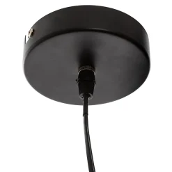 Suspension filaire Cuzco noire - métal D58 cm - Atmosphera