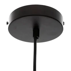 Suspension filaire Galt noire - métal D34 cm - Atmosphera