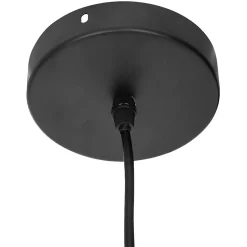Suspension filaire Ida noire - métal D19 cm - Atmosphera