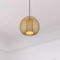 Suspension filaire Noda cuivre - métal D28 cm - Atmosphera