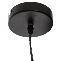 Suspension Fleur - métal - noir - D57 cm - Atmosphera