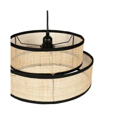 Suspension gigogne ronde cannage Yuca Ostaria