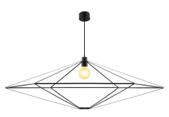 Suspension Heyka E27 IP20 noir 120 cm