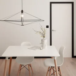 Suspension Heyka E27 IP20 noir 120 cm