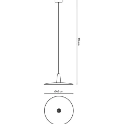 Suspension Hibonit E27 IP20 blanc 45cm