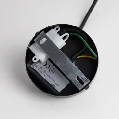 Suspension industrielle conique noire - Denzo