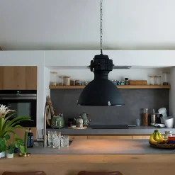 Suspension industrielle intelligente noire 53 cm avec A60 Wifi - Sicko