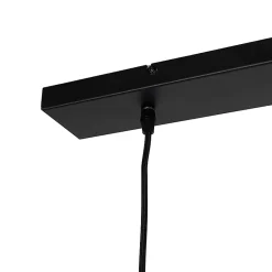 Suspension industrielle noire avec or 2 lumières - Magnax