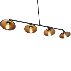 Suspension industrielle noire - 4 Laser