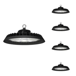 Suspension industrielle UFO - SILUMEN - 200W - Détecteur de mouvement - IP65 - Blanc Froid 6000K