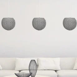 SUSPENSION INTERIEUR GRISE 20CM M6