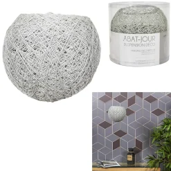 SUSPENSION INTERIEUR GRISE 20CM M6