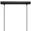 Suspension Jake - métal et pin - noir - L120 cm - Atmosphera