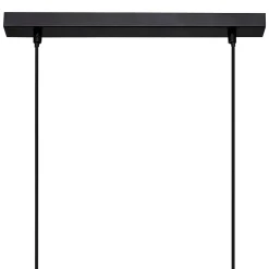 Suspension Jake - métal et pin - noir - L120 cm - Atmosphera